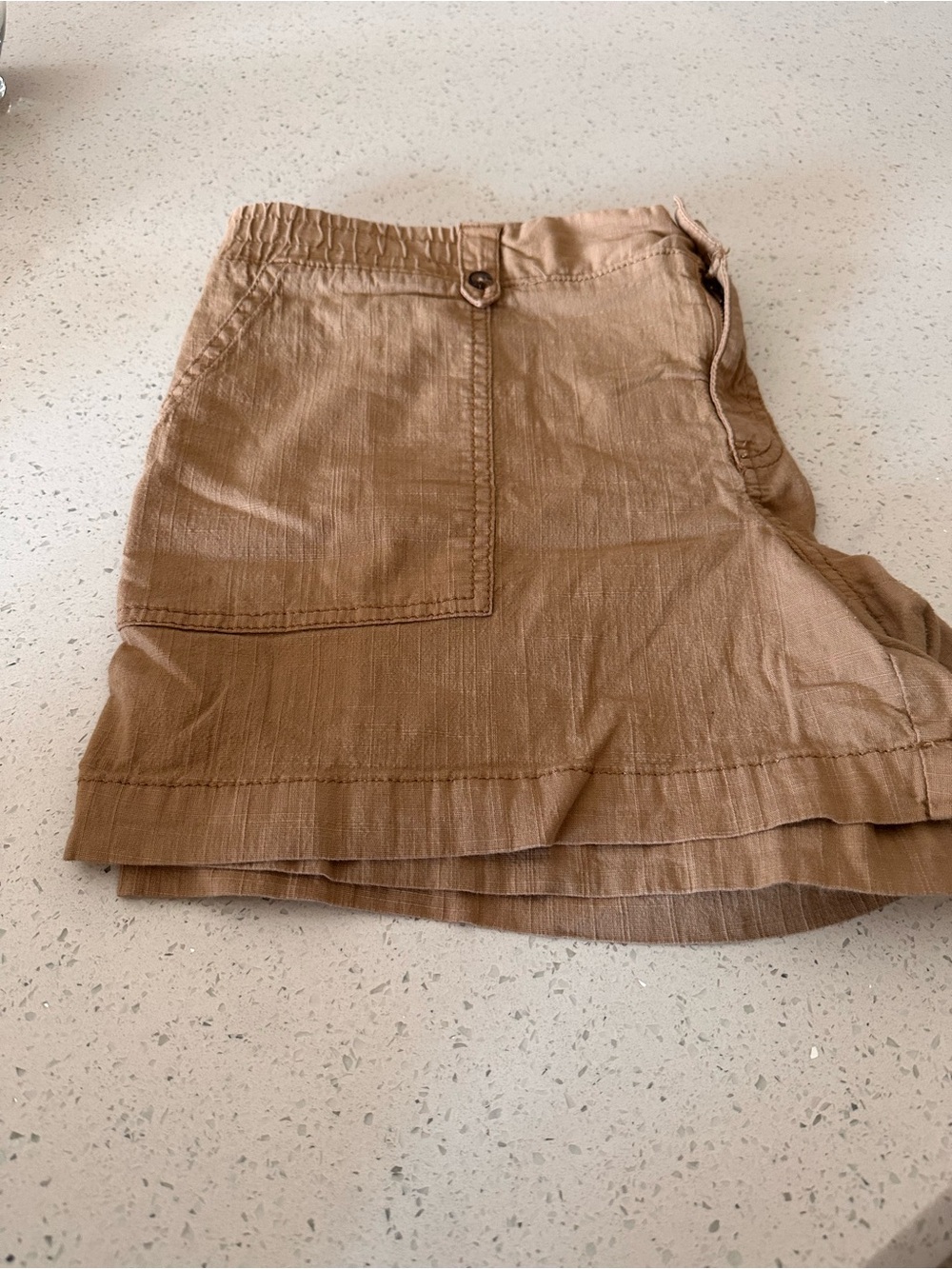 Sonoma Tan Shorts with Front Patch Pocket